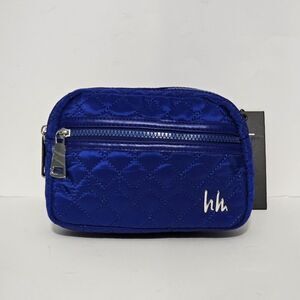 Nicole Miller, Beautiful Royal Blue Quilted Belt Bag. NWT